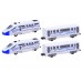Сучасний пасажирський потяг + вагони 9-метровий маршрут поїзда Choo Choo RC0467