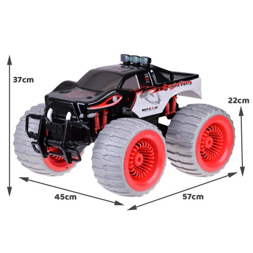Гігантська машина Monster Snake 4x4 музика вогні дрейф 360st. Пульт RC0633 фото 1