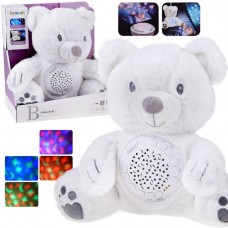 Проектор Плюшевий білий TEDDY BEAR Колискова лампа для малюка ZA5289