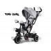 Дитячий триколісний велосипед Tiny Bike 3в1 з тентом ROTATABLE SP0650
