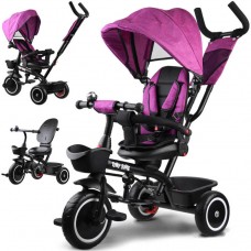 Триколісний велосипед Tiny Bike 3 в 1 рожевого кольору з тентом SP0650