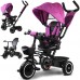 Триколісний велосипед Tiny Bike 3 в 1 рожевого кольору з тентом SP0650