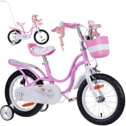 Дитячий велосипед RoyalBaby 14" Little Swan бічні колеса RB14-18