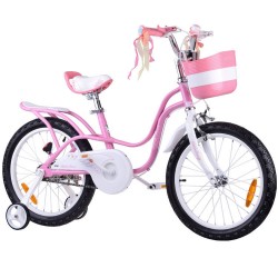 Велосипед RoyalBaby милий 18" Little Swan для дівчинки з кошиком RB18-18