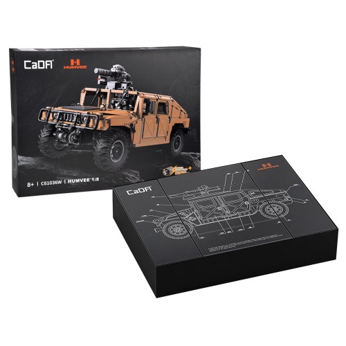 Набір 3935 блоків Військова машина Humvee 1:8 рухомі елементи ZA5252 фото 10