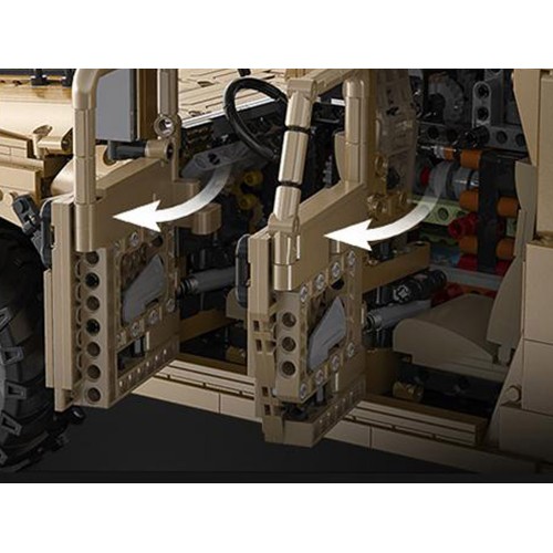 Набір 3935 блоків Військова машина Humvee 1:8 рухомі елементи ZA5252 фото 7