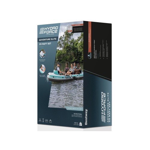 Надувний човен bestway Adventure Elite™ X5 на 5 осіб + весла 315x 166 см 65159 фото 15