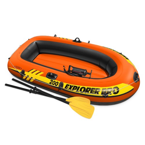 Набір Explorer PRO 200, весла 196 x 102 x 33 см + насос INTEX 58357  фото 