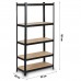 Металева стійка для зберігання 180 x 90 x 40 см Humberg HR-813 чорна