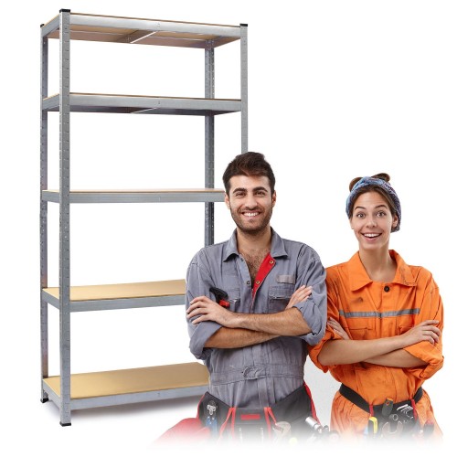 Металева стійка для зберігання 180 x 90 x 40 см Humberg HR-812 + БЕЗКОШТОВНИЙ чохол фото 6