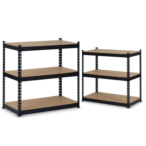 Металева складська полиця 183 x 90 x 45 см Humberg HR-700 чорного кольору фото 3