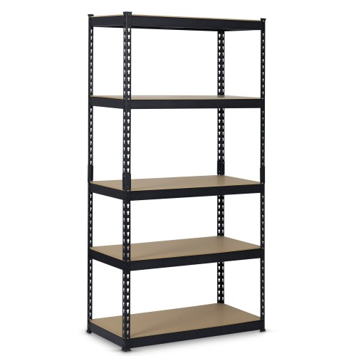 Металева складська полиця 183 x 90 x 45 см Humberg HR-700 чорного кольору фото 1