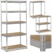 Металева стійка для зберігання 183 x 90 x 45 см Humberg HR-700 срібляста