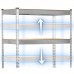 Металева стійка для зберігання 183 x 90 x 45 см Humberg HR-700 срібляста