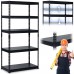 Металева складська полиця 183 x 90 x 45 см Humberg HR-700 чорна