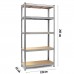 Металевий стелаж для зберігання 205 x 120 x 45 Humberg 4850