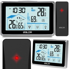 Метеостанція з дисплеєм BD-910 чорного кольору