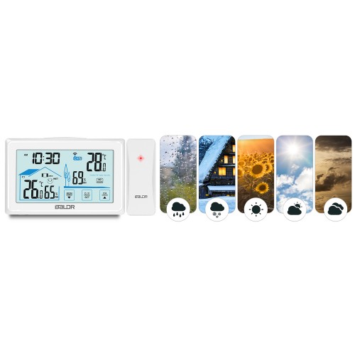 Метеостанція з дисплеєм BD-910 білого кольору - фото 9