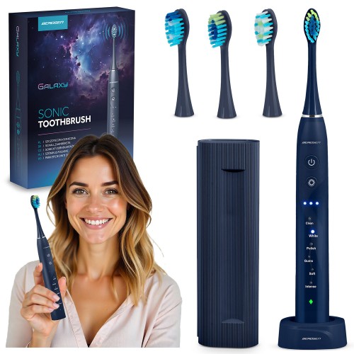 Зубна щітка Berdsen Galaxy Sonic темно-синього кольору - фото 13