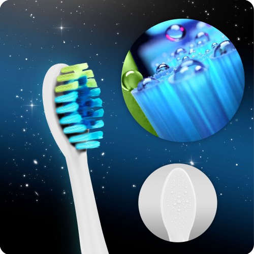 Зубна щітка Berdsen Galaxy Sonic біла - фото 7