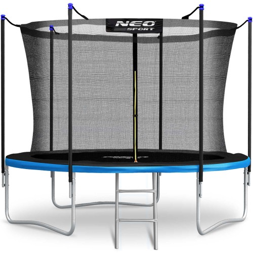 Садовий батут 10 футів/312 см з внутрішньою сіткою та драбиною Neo-Sport - фото 2