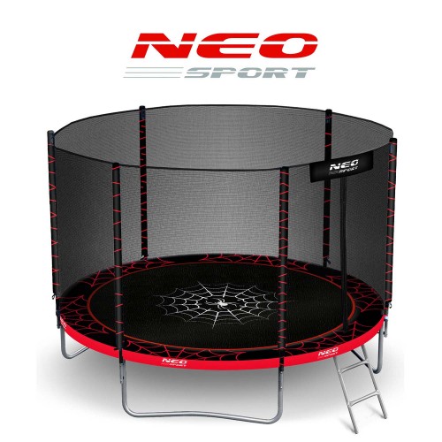 Садовий батут 10 футів/312 см з вуличною сіткою та драбиною Neo-Sport фото 7