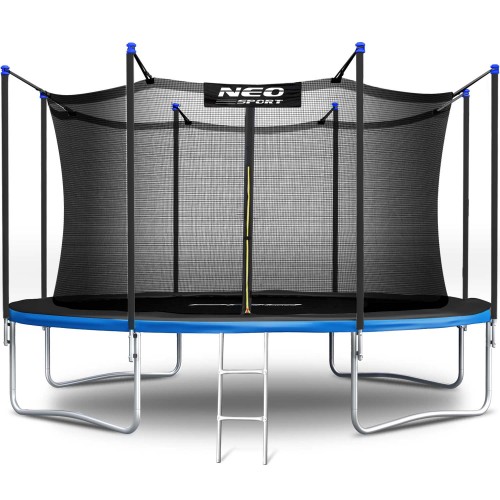 Садовий батут 12 футів/374 см з внутрішньою сіткою та драбиною Neo-Sport - фото 2