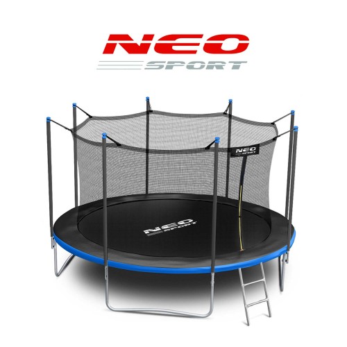 Садовий батут 13 футів/404 см з внутрішньою сіткою та драбиною Neo-Sport - фото 10