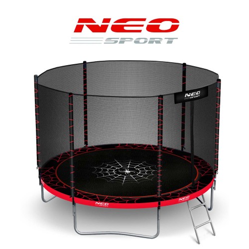 Садовий батут 6 футів/183 см з вуличною сіткою та драбиною Neo-Sport фото 7
