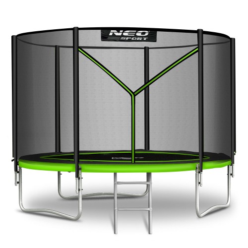 Садовий батут 6 футів/183 см з вуличною сіткою та драбиною Neo-Sport фото 1