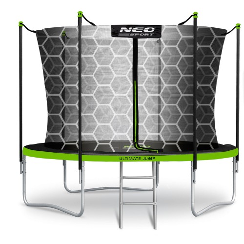 Садовий батут 6 футів/183 см з внутрішньою сіткою та драбиною Neo-Sport фото 1