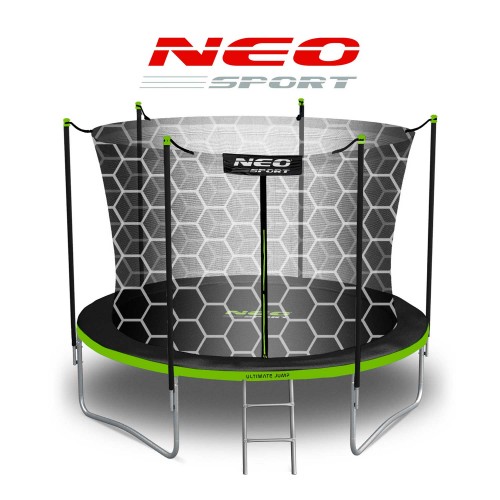 Садовий батут 8 футів/252 см з внутрішньою сіткою та драбиною Neo-Sport - фото 11