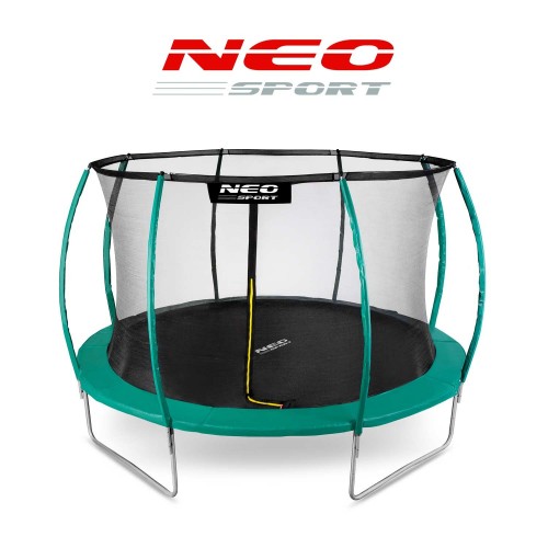 Садовий батут профільований 12 футів/374 см з внутрішньою сіткою Neo-Sport фото 6