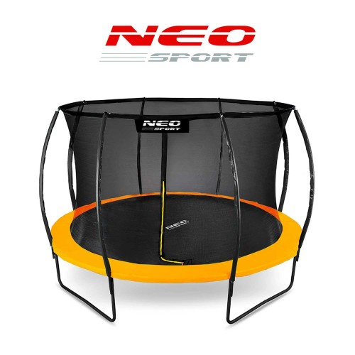 Садовий батут профільований 12 футів/374 см з внутрішньою сіткою Neo-Sport фото 8
