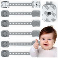Захист від відкривання шафи Ricokids 798201, 6 шт., сірий