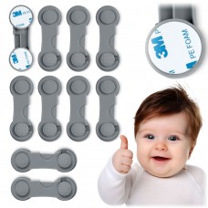 Захист від відкриття шафи Ricokids 798301, 10 шт., сірий